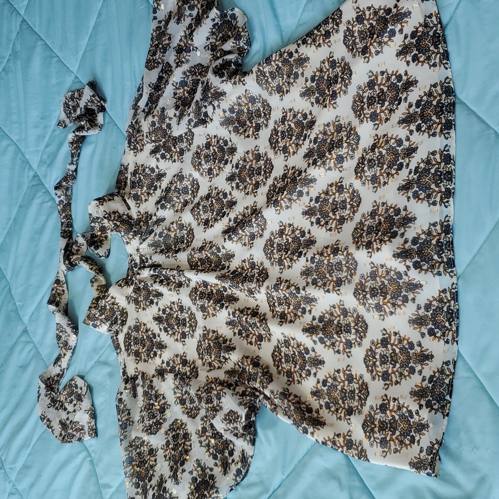 Express metallic blouse